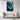 Whirling Depths of Teal Abstraction Framed Canvas (Walnut) / 20 x 30
