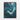 Whirling Depths of Teal Abstraction Framed Canvas (Walnut) / 30 x 40