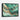 Cascading Emerald and Gold Abstraction Framed Canvas (Black) / 40 x 30
