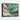 Cascading Emerald and Gold Abstraction Framed Canvas (Walnut) / 32 x 24