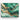 Cascading Emerald and Gold Abstraction Canvas Wrap / 10 x 8