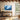 Cascading Azure Dreamscape Journey Framed Canvas (Black) / 48 x 32
