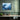 Cascading Azure Dreamscape Journey Framed Canvas (Black) / 10 x 8
