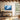 Cascading Azure Dreamscape Journey Framed Canvas (Walnut) / 48 x 32