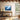 Cascading Azure Dreamscape Journey Framed Canvas (Walnut) / 40 x 30