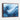 Cascading Azure Dreamscape Journey Framed Canvas (Walnut) / 20 x 16
