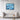 Serene Blue Waves Abstract Artwork Framed Canvas (Black) / 32 x 24