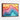 Vibrant Horizons: Abstract Art Journey Framed Canvas (Walnut) / 40 x 30