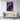 Cosmic Dance of Purple and Gold Framed Canvas (Black) / 20 x 30