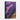 Cosmic Dance of Purple and Gold Framed Canvas (Black) / 32 x 48