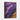 Cosmic Dance of Purple and Gold Framed Canvas (Walnut) / 24 x 32
