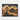 Enigmatic Depths of Golden Swirls Framed Canvas (Black) / 10 x 8
