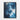 Cosmic Whispers in Azure Thoughts Framed Canvas (Black) / 30 x 40