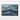 Cascading Ocean Blues Abstract Framed Canvas (Black) / 48 x 32