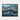 Cascading Ocean Blues Abstract Framed Canvas (Black) / 10 x 8