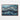 Cascading Ocean Blues Abstract Framed Canvas (Walnut) / 48 x 32
