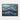 Cascading Ocean Blues Abstract Framed Canvas (Walnut) / 24 x 18