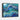Cascading Oceanic Dreamscape Layers Framed Canvas (Black) / 20 x 16