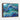 Cascading Oceanic Dreamscape Layers Framed Canvas (Walnut) / 20 x 16