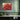 Crimson Waves of Abstract Gold Framed Canvas (Black) / 20 x 16
