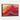 Crimson Waves of Abstract Gold Framed Canvas (Walnut) / 48 x 32