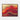 Crimson Waves of Abstract Gold Framed Canvas (Walnut) / 10 x 8