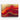 Crimson Waves of Abstract Gold Canvas Wrap / 24 x 18