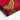 Crimson Waves of Abstract Gold Canvas Wrap / 40 x 30