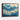 Golden Veins in Oceanic Depths Framed Canvas (Walnut) / 24 x 18