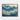 Golden Veins in Oceanic Depths Framed Canvas (Walnut) / 10 x 8