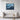 Ocean Depths: Abstract Blue Textures Framed Canvas (Black) / 32 x 24