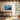 Ocean Depths: Abstract Blue Textures Framed Canvas (Walnut) / 48 x 32
