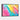 Vibrant Whimsy: Abstract Color Play Framed Canvas (Black) / 48 x 32