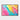 Vibrant Whimsy: Abstract Color Play Framed Canvas (Walnut) / 48 x 32