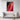 Crimson Contours: Abstract Art Delight Framed Canvas (Black) / 20 x 30