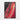 Crimson Contours: Abstract Art Delight Framed Canvas (Black) / 32 x 48