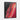 Crimson Contours: Abstract Art Delight Framed Canvas (Black) / 18 x 24