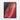 Crimson Contours: Abstract Art Delight Framed Canvas (Black) / 18 x 24