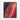Crimson Contours: Abstract Art Delight Framed Canvas (Black) / 16 x 20
