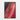 Crimson Contours: Abstract Art Delight Framed Canvas (Walnut) / 32 x 48