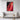 Crimson Contours: Abstract Art Delight Framed Canvas (Walnut) / 32 x 48