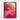 Swirling Dreams in Crimson and Gold Framed Canvas (Black) / 24 x 32