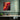 Crimson Waves of Abstract Expression Framed Canvas (Black) / 16 x 20