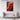 Crimson Waves of Abstract Expression Framed Canvas (Walnut) / 32 x 48
