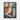 Patchwork Mosaic of Modern Reflections Framed Canvas (Black) / 18 x 24