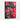Red Noir Cowboy: Textured Modern Art Framed Canvas (Black) / 32 x 48