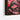 Red Noir Cowboy: Textured Modern Art Framed Canvas (Black) / 32 x 48