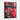 Red Noir Cowboy: Textured Modern Art Framed Canvas (Black) / 24 x 32
