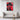 Red Noir Cowboy: Textured Modern Art Framed Canvas (Black) / 30 x 40