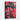 Red Noir Cowboy: Textured Modern Art Framed Canvas (Walnut) / 32 x 48